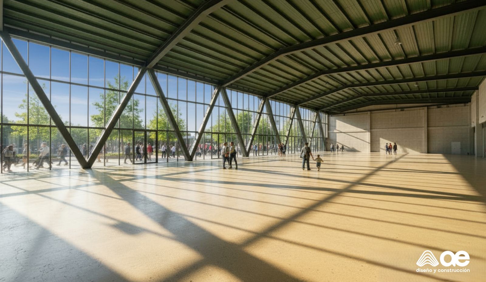 Interior del pabell&oacute;n multifuncional